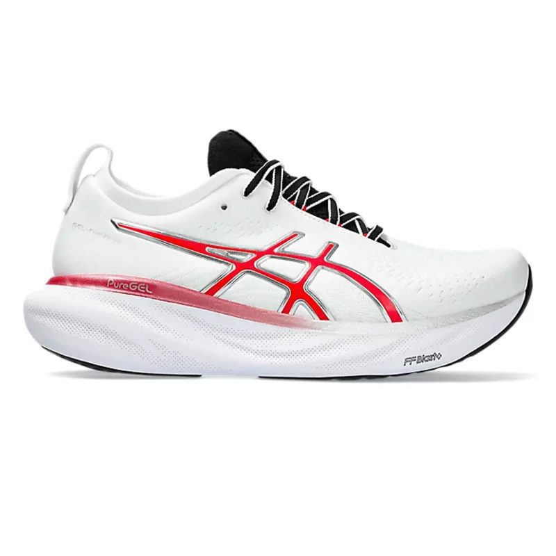 Gel Nimbus 25 Anniversary White Classic Red 1