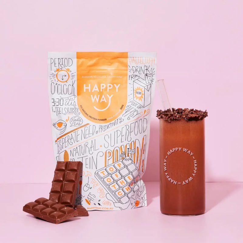 HappyWayWheyProteinPowder Chocolate 1kg 2