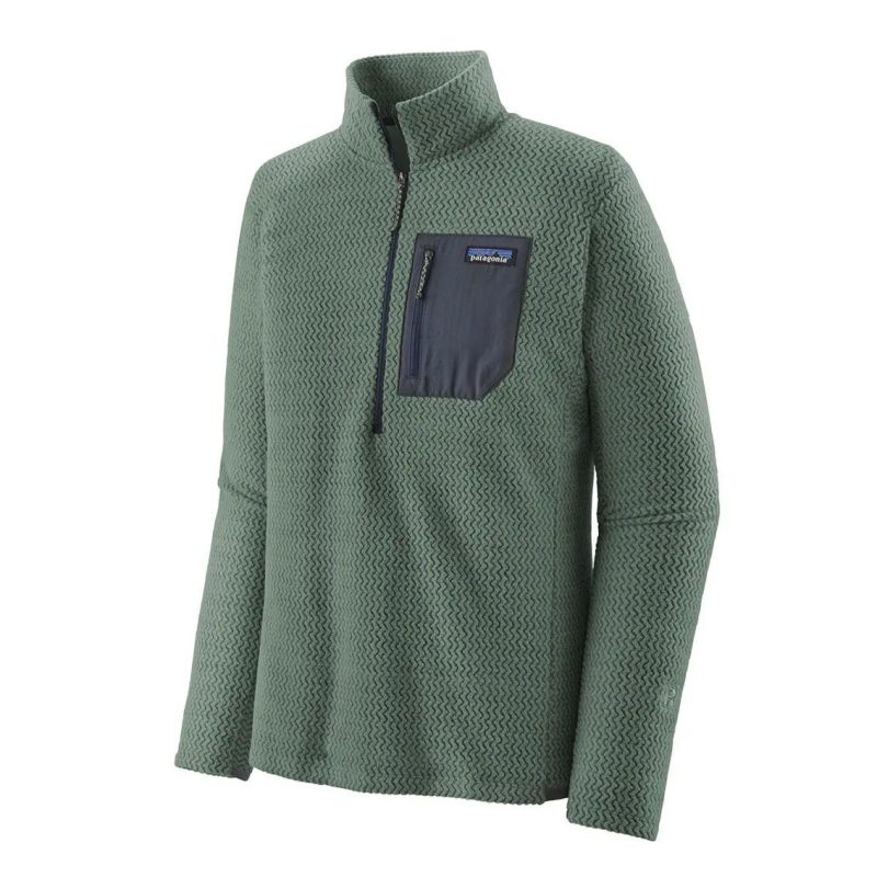 Mens Patagonia R1 Air Zip Neck Hemlock Green 1