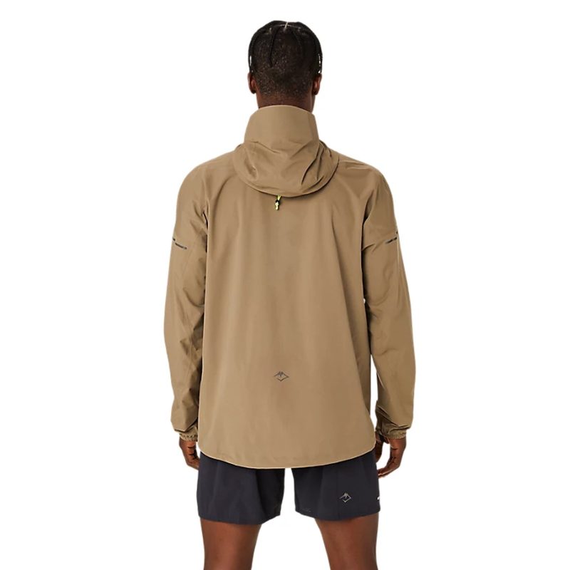 MensASICSFujiTrailWaterproofJacket Pepper 2