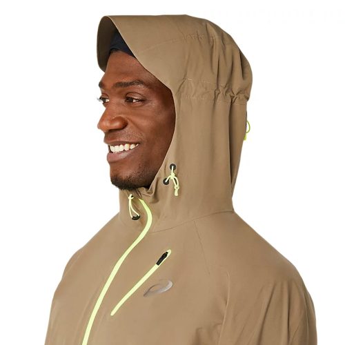 MensASICSFujiTrailWaterproofJacket Pepper 4