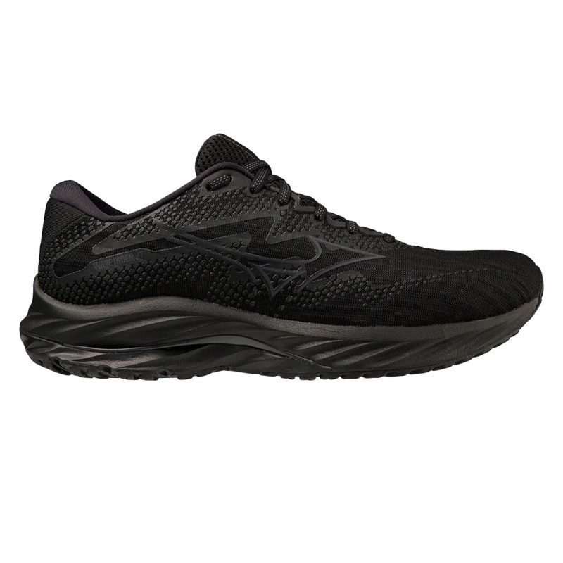 MensMizunoWaveRider27 Black Ebony Black 1