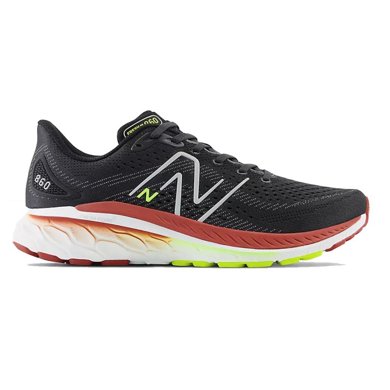 MensNewBalanceFreshFoamX860v13 black brickred