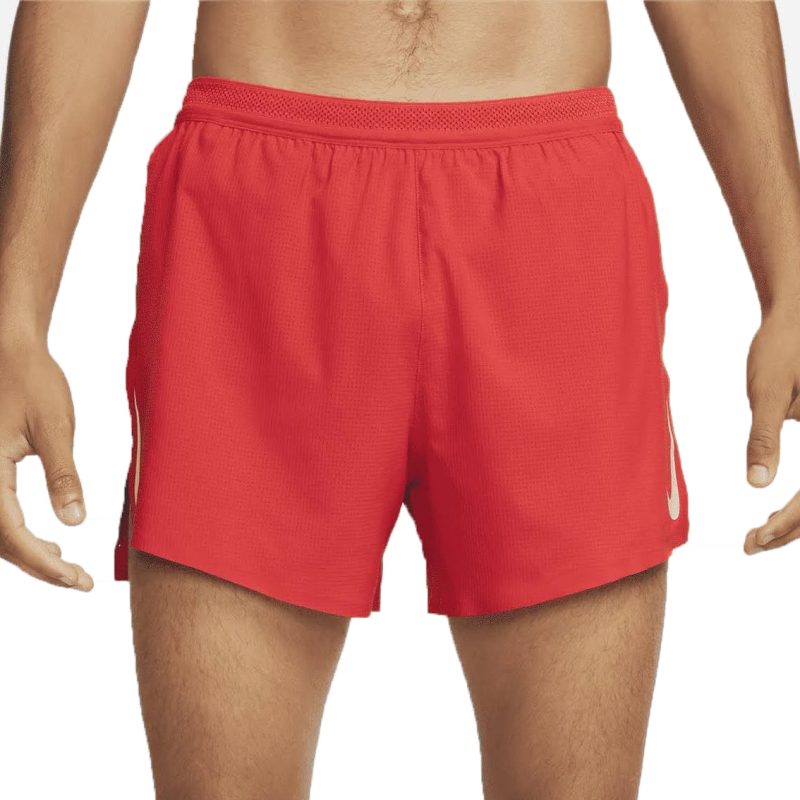 MensNikeAeroSwift4InchShort Red 1