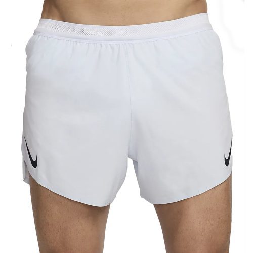 MensNikeAeroSwiftDri FITADV4InchBrief LinedRunningShorts FootballGrey DarkObsidian 1