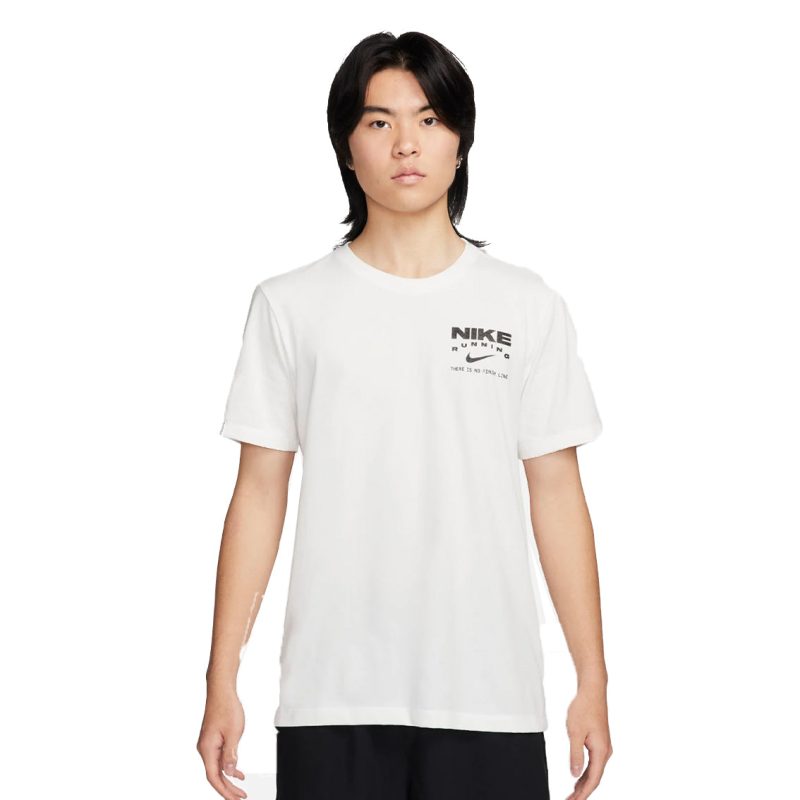 MensNikeDri FitTrackClubTee White