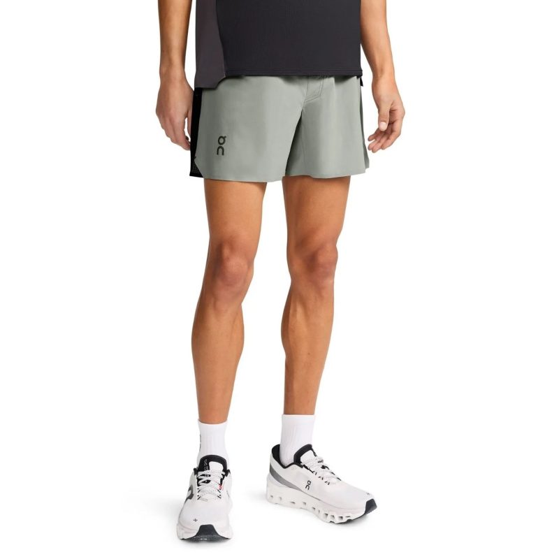 MensOnRunningLightweightShorts 5Inch 2024 Cobble Black 1