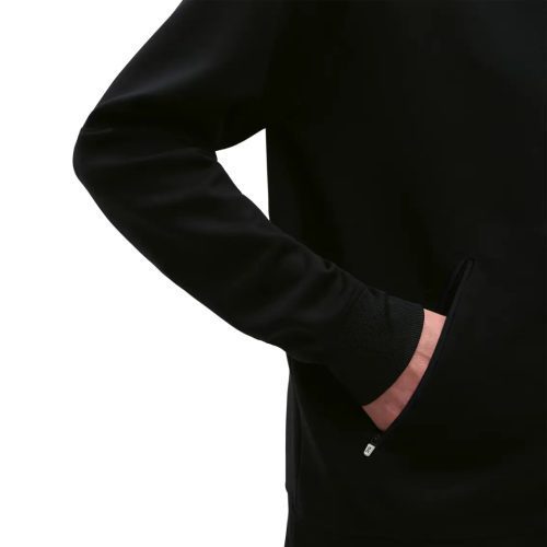 MensOnRunningZippedHoodie Black4