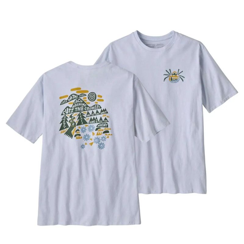 MensPatagoniaAcrossTheTrailResponsibili Tee White2