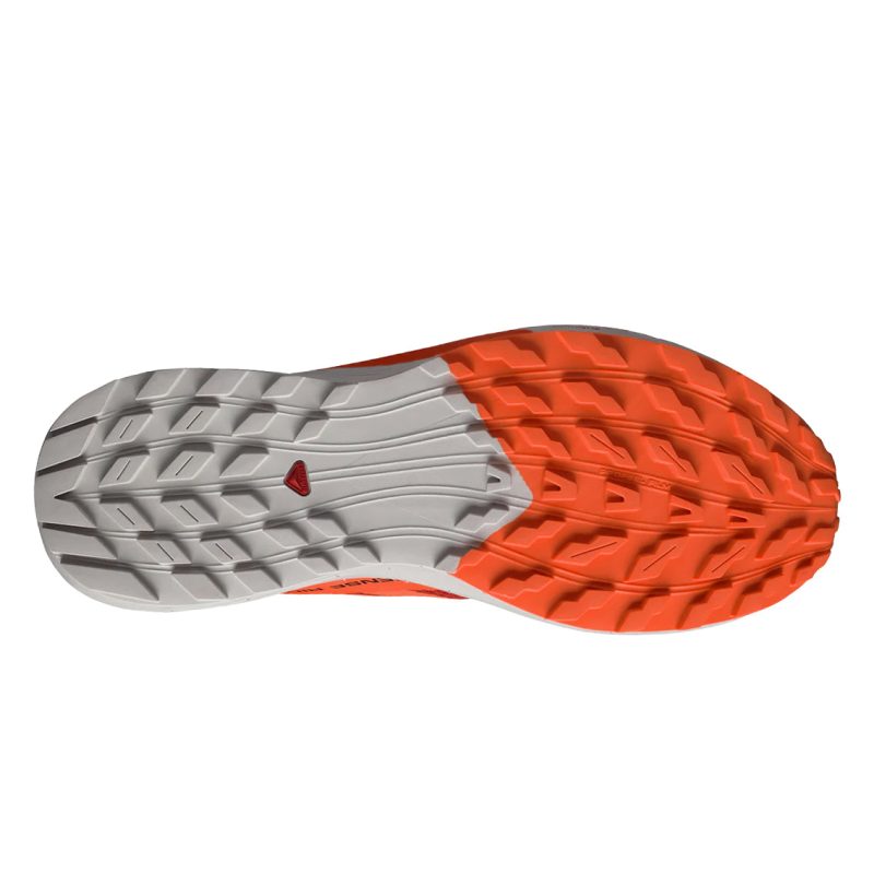 MensSalomonSenseRide5 LunarRock ShockingOrange FieryRed 4