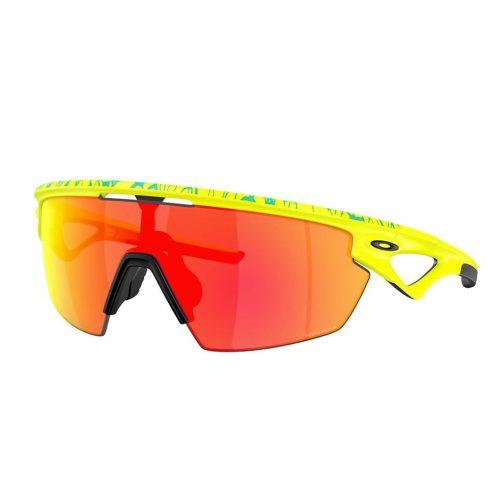 OakleySphaeraRunningSunglasses MatteYellow PrizmRubyMirror