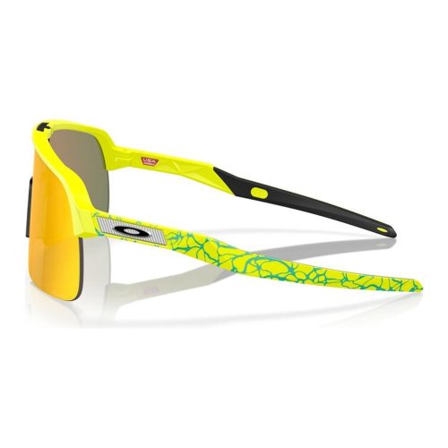 OakleySutroLiteRunningSunglasses MatteYellow PrizmRubyMirror 3