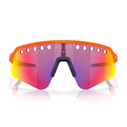 OakleySutroLiteSweepRunningSunglasses MVDPOrangeSparkle PrizmRoad 3