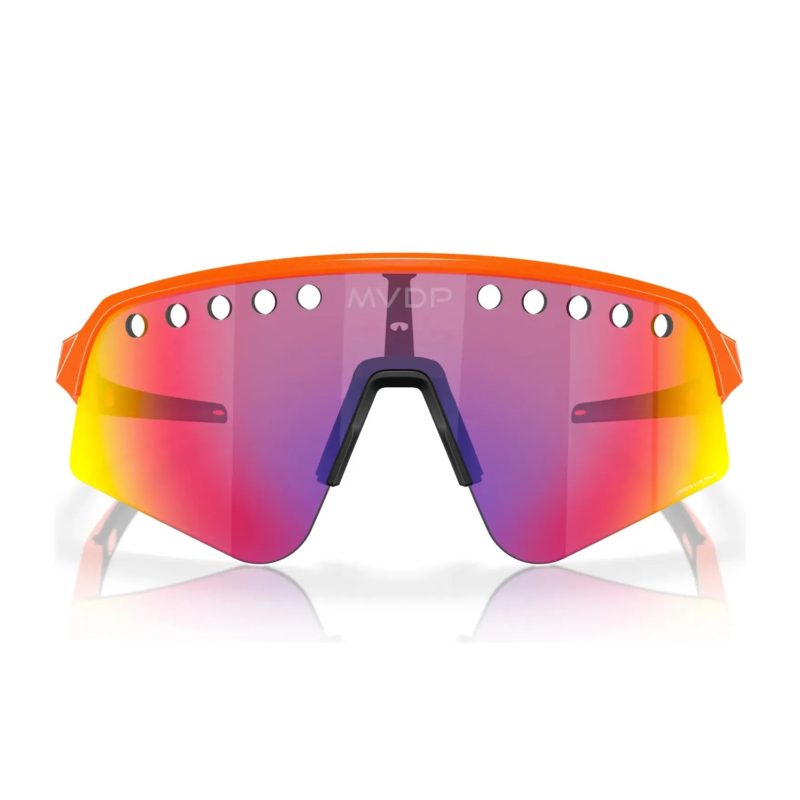 OakleySutroLiteSweepRunningSunglasses MVDPOrangeSparkle PrizmRoad 3