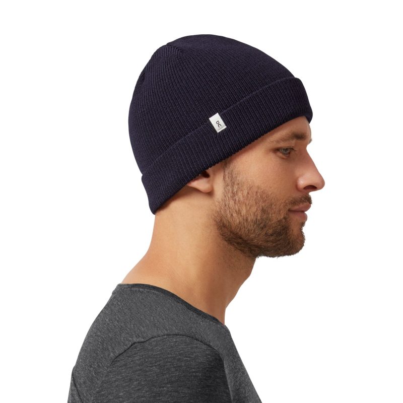 OnRunningMerinoBeanie Navy 2