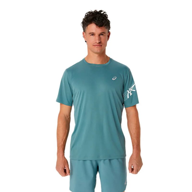 ShortSleevedTop FoggyTeal BrilliantWhite