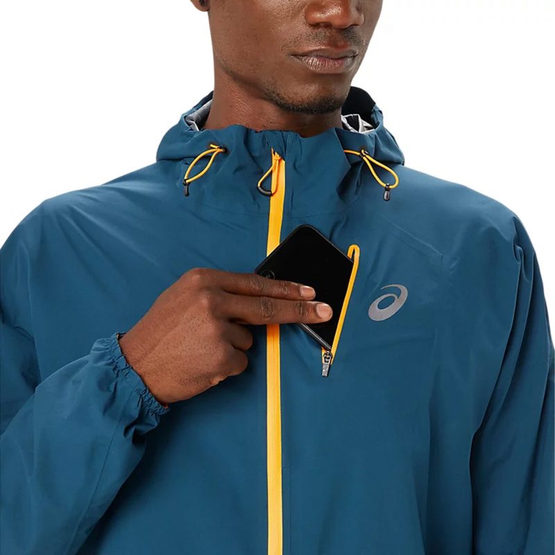 UnisexASICSFujiTrailWaterproofJacket MagneticBlue 3