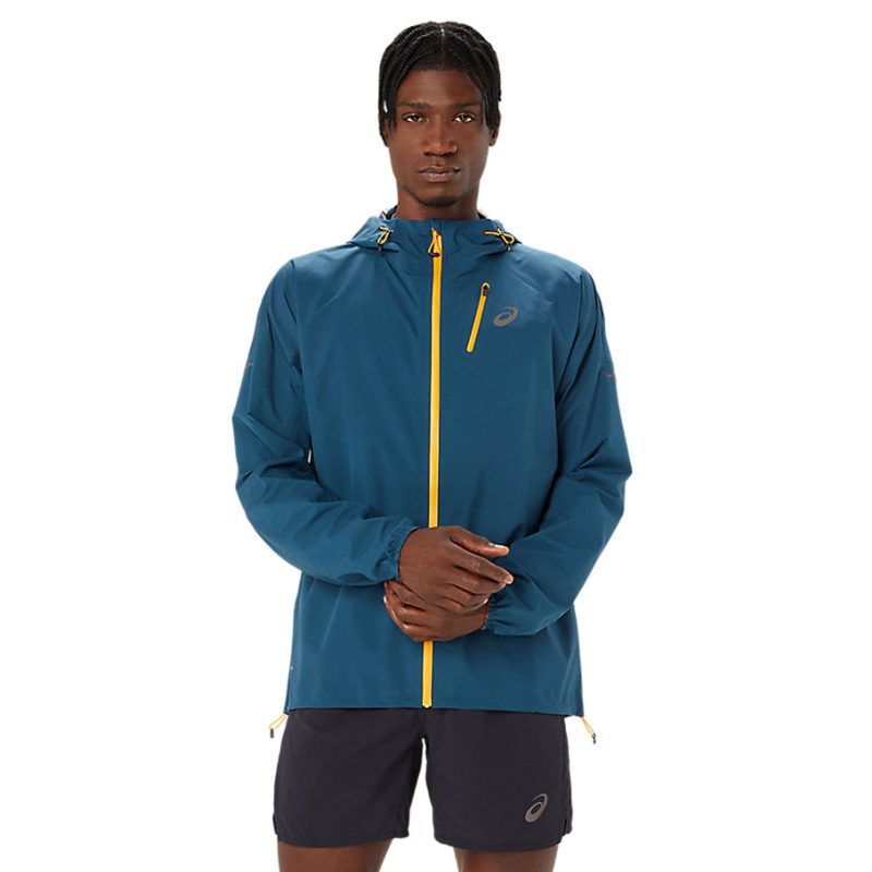 UnisexASICSFujiTrailWaterproofJacket MagneticBlue