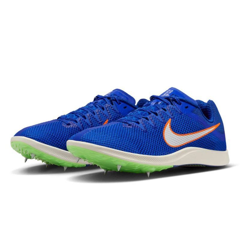 UnisexNikeZoomRivalDistance RacerBlue LimeBlast SafetyOrange White 3