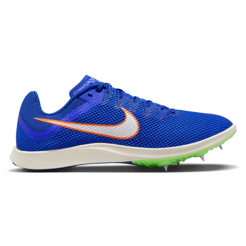 UnisexNikeZoomRivalDistance RacerBlue LimeBlast SafetyOrange White