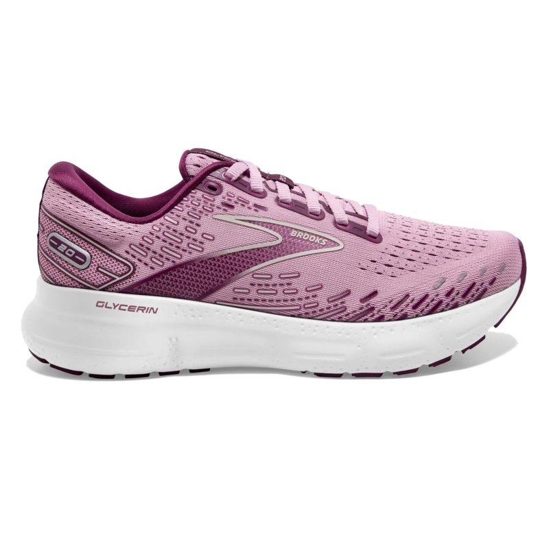 Women sBrooksGlycerin20 Mauve GrapeWine Grey