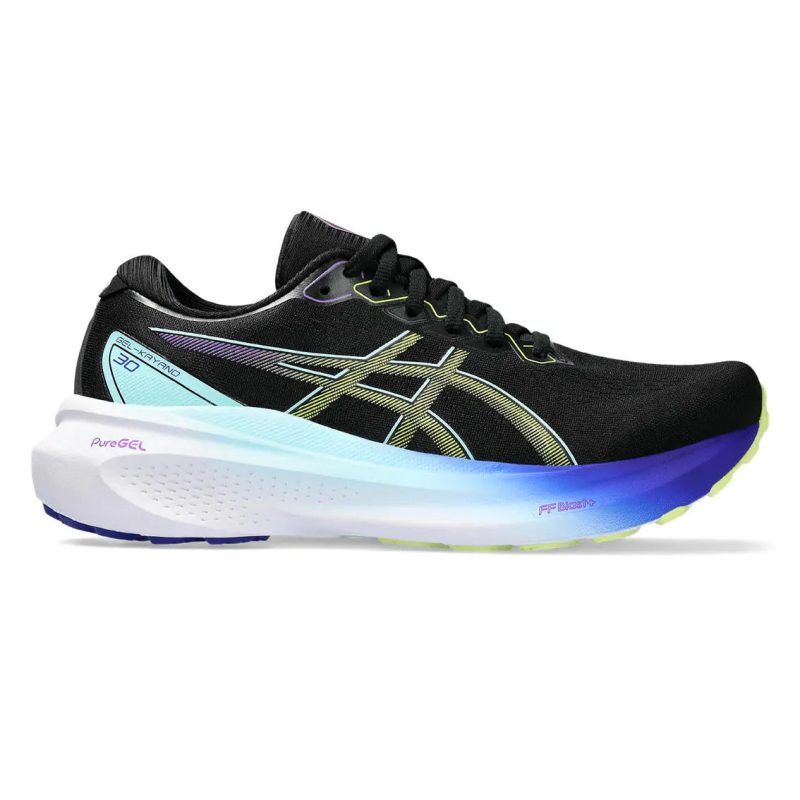 WomensASICSGEL Kayano30 Black GlowYellow