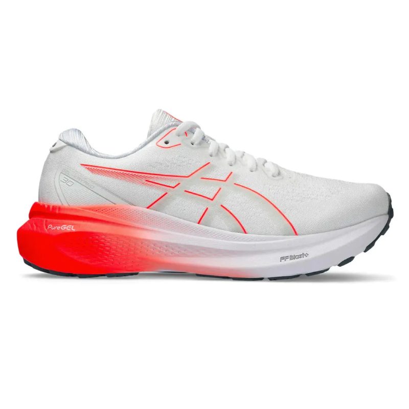 WomensASICSGEL Kayano30 White SunriseRed 1