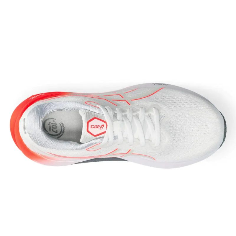 WomensASICSGEL Kayano30 White SunriseRed 2