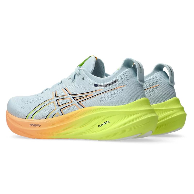 WomensASICSGel Nimbus26Paris CoolGrey SafetyYellow 4