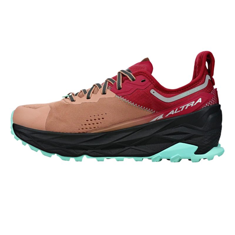 WomensAltraOlympus5 Brown Red 3