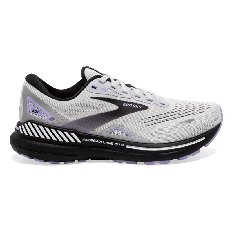 WomensBrooksAdrenalineGTS23 Grey Black Purple 1