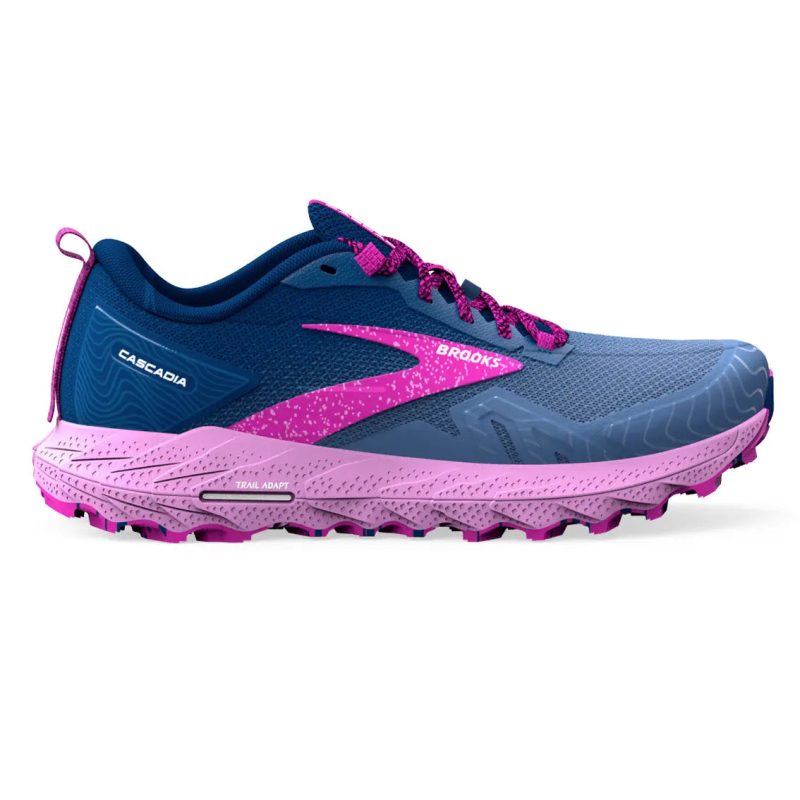 WomensBrooksCascadia17 Navy Purple Violet 1