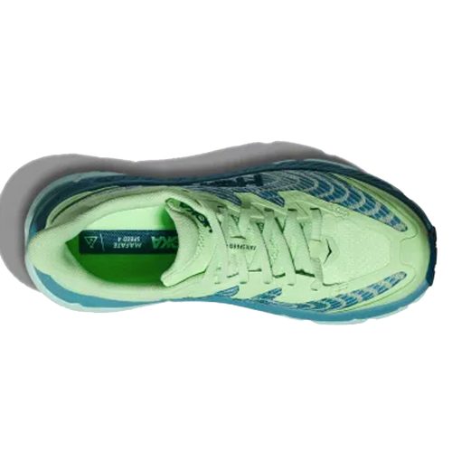 WomensHokaMafateSpeed4 LimeGlow OceanMist 2