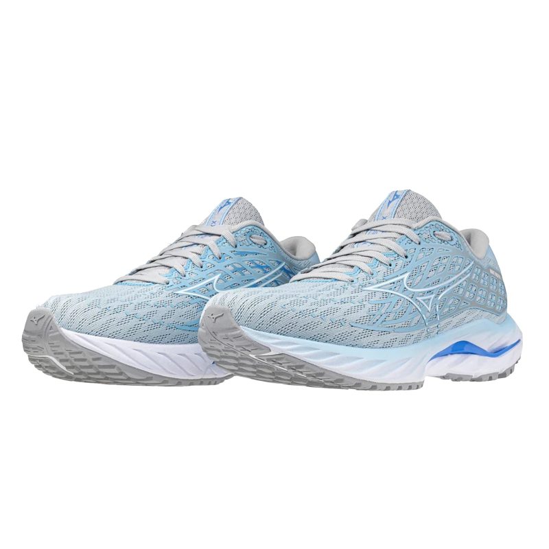 WomensMizunoWaveInspire20 Cerulean White HarborMist 3