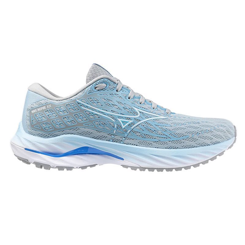 WomensMizunoWaveInspire20 Cerulean White HarborMist 0b073f3e 1077 4c2d 894b 529baa9f348a