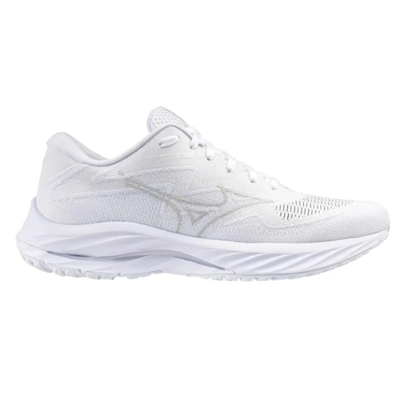 WomensMizunoWaveRider27SSW White UltimateGrey NimbusCloud 1