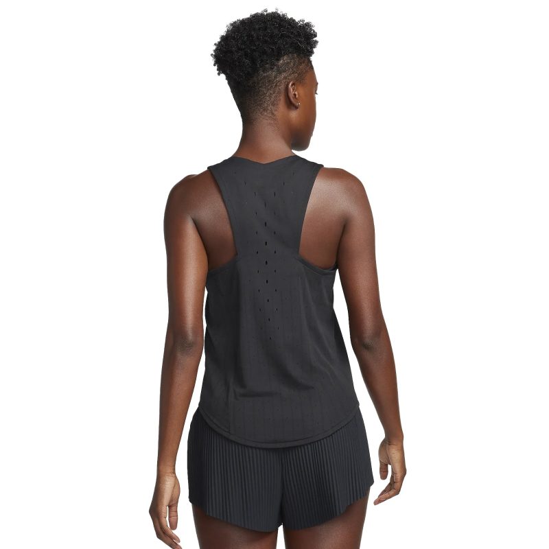 WomensNikeAeroswiftDriFitADVSinglet Black 2