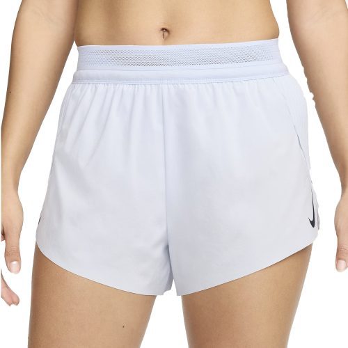 WomensNikeDri FITADVMid RiseBrief Lined3InchRunningShorts FootballGrey DarkObsidian 3