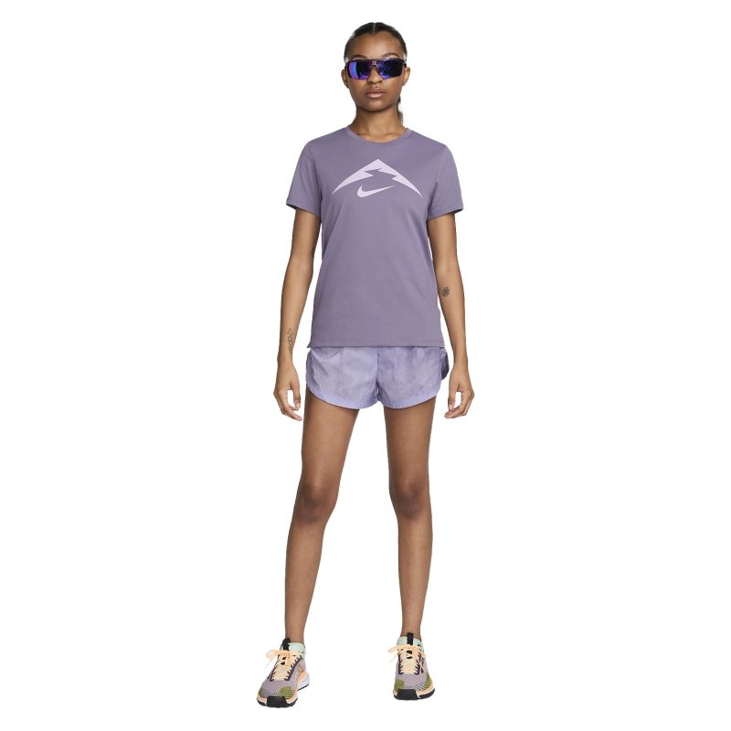 WomensNikeTrailRepelMidRiseRunningShorts 3Inch LilacBloom CourtPurple 5