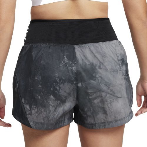 WomensNikeTrailRepelMidRiseRunningShorts Black Black 2