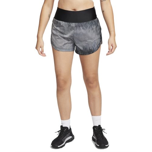 WomensNikeTrailRepelMidRiseRunningShorts Black Black 3