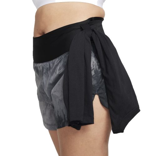 WomensNikeTrailRepelMidRiseRunningShorts Black Black 4