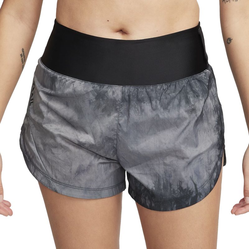 WomensNikeTrailRepelMidRiseRunningShorts Black Black