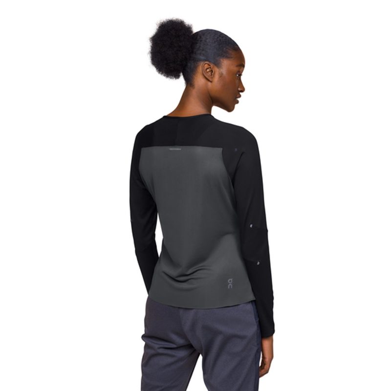 WomensONRunningPerformanceLongT 2024 Black Eclipse 2