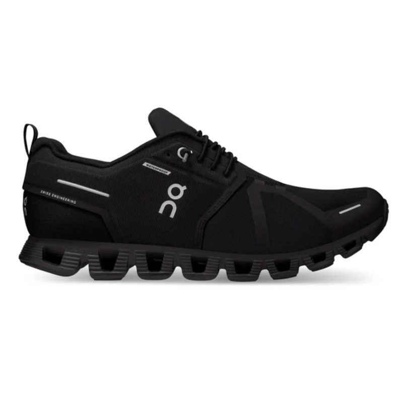 WomensOnRunningCloud5Waterproof black black