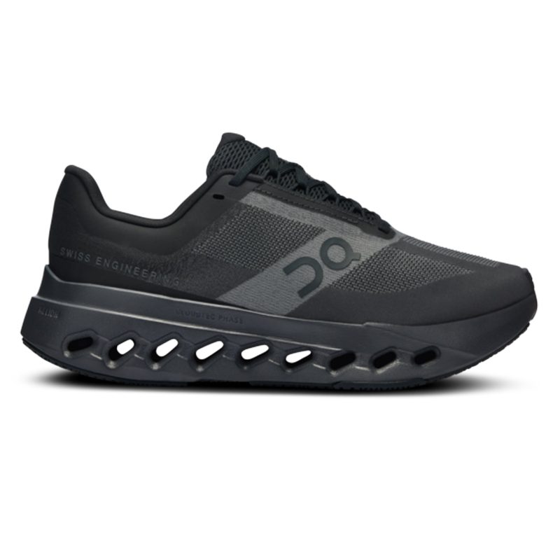 WomensOnRunningCloudsurferNext Wide Black Eclipse