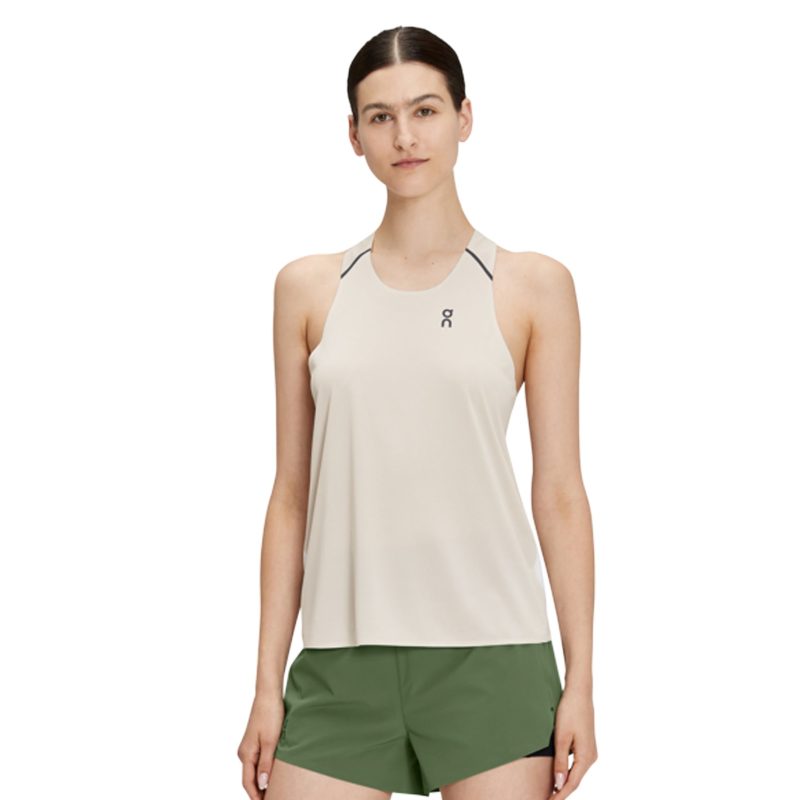 WomensOnRunningTank T Pearl UndyedWhite