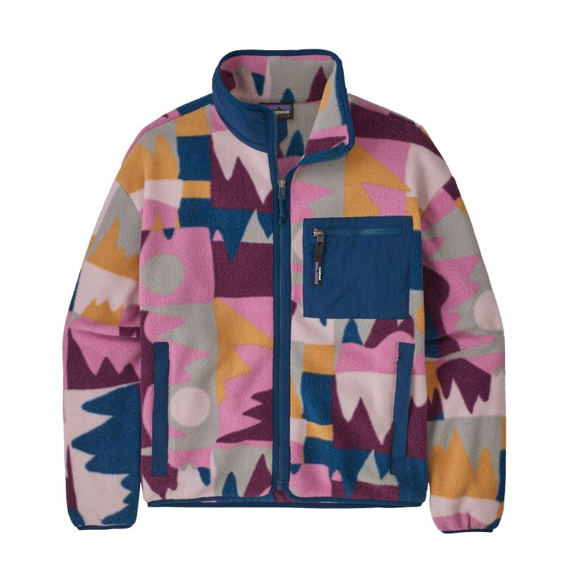 WomensPatagoniaSynchillaFleeceJacket Frontera MarblePink 1