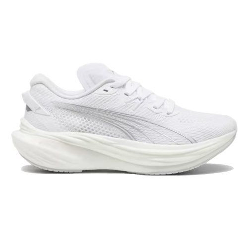 WomensPumaDeviateNITRO3 PUMAWhite FeatherGray PUMASilver