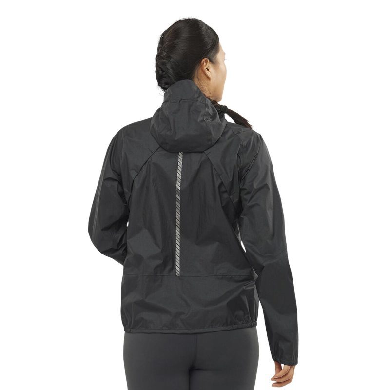 WomensSalomonWaterproofBonattiJacket Black 2